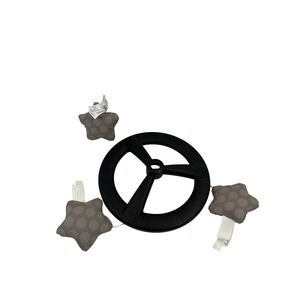 Graco Stroller Mobile Toy Bar Attachment Gray Star Plush Polka Dot Kids Baby